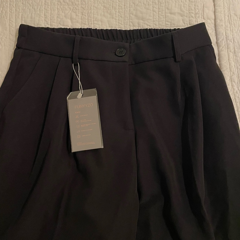Black High-Waisted Trousers